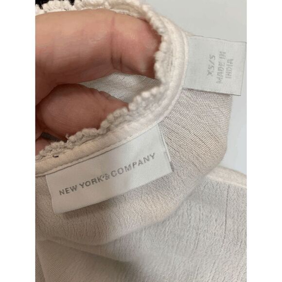 New York Company Womens Mini Dress Embellished Floral Gradient Blue White Small - Picture 4 of 9